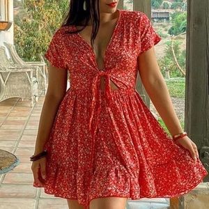 Floral A-line dress